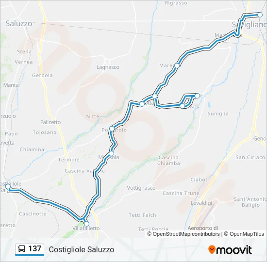 137 Bus Line Map