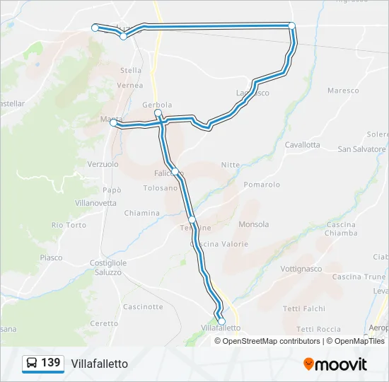 139 Bus Line Map