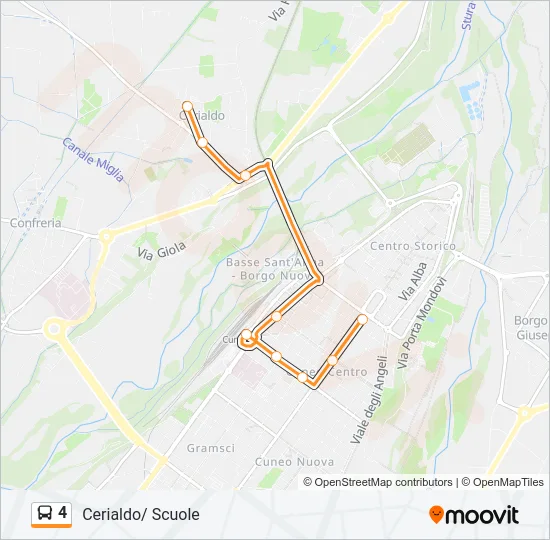 4 Bus Line Map