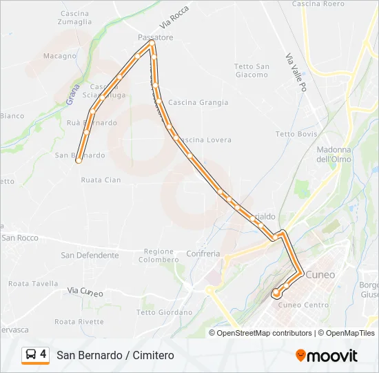 4 Bus Line Map