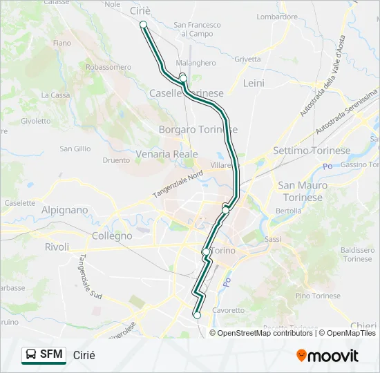 SFM Bus Line Map