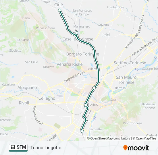 SFM Bus Line Map