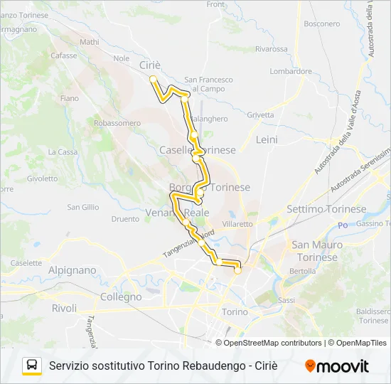 SFM 7 BUS Bus Line Map