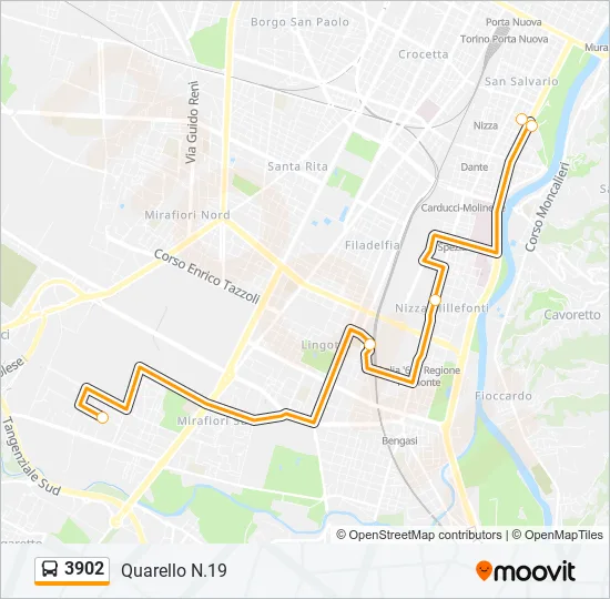 3902 Bus Line Map