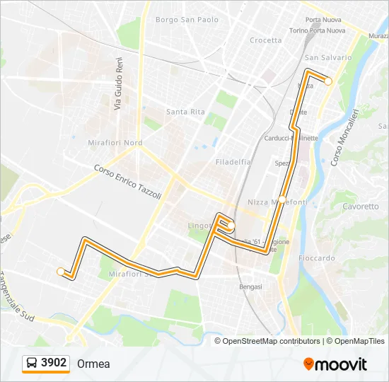3902 Bus Line Map