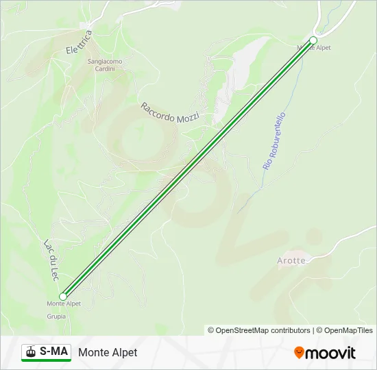 S-MA Gondola Line Map
