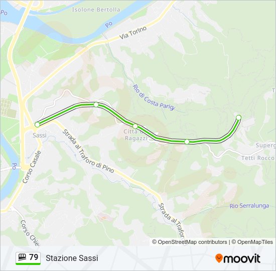 79 Funicular Line Map