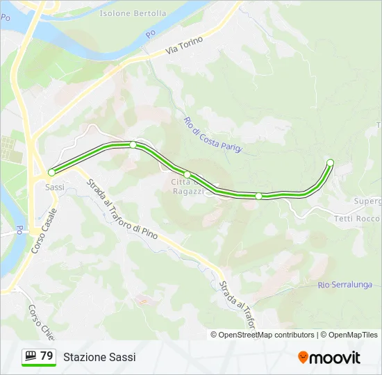 79 Funicular Line Map