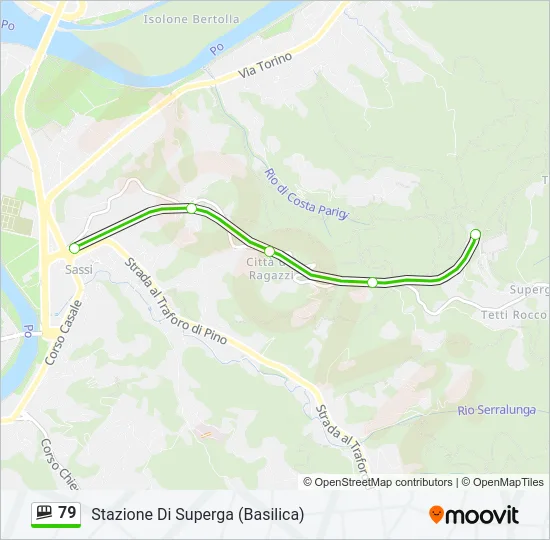 79 Funicular Line Map