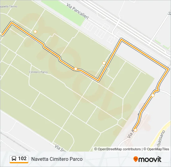 102 Bus Line Map