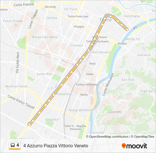 4 Bus Line Map