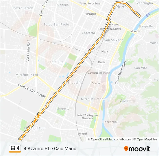 4 Bus Line Map