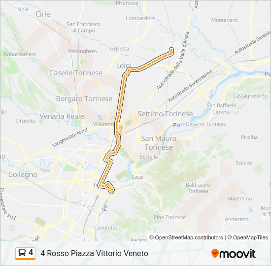 4 Bus Line Map