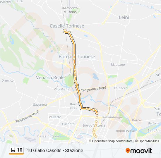 10 Bus Line Map