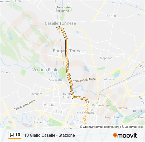 10 Bus Line Map
