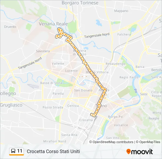 11 Bus Line Map
