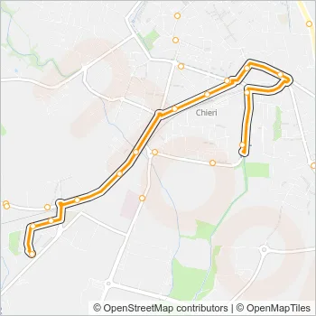 1C Bus Line Map