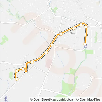 1C Bus Line Map