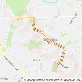 1N Bus Line Map