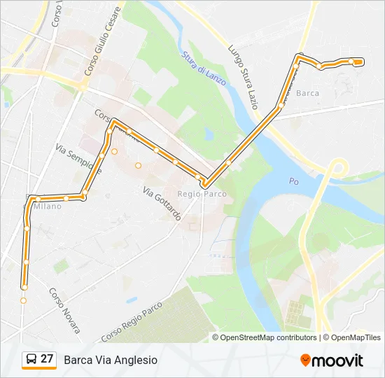 27 Bus Line Map