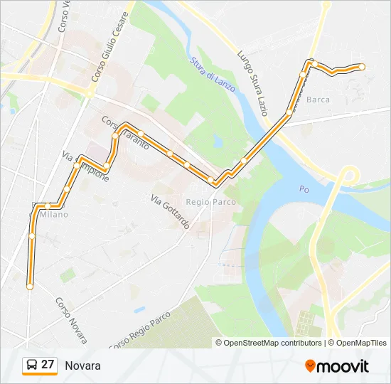27 Bus Line Map