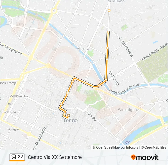 27 Bus Line Map