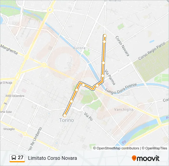 27 Bus Line Map