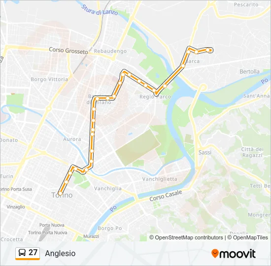 27 Bus Line Map