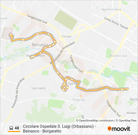 48 Bus Line Map