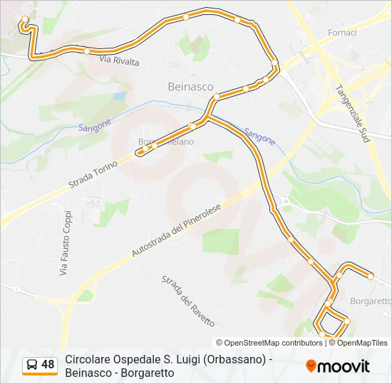 48 Bus Line Map