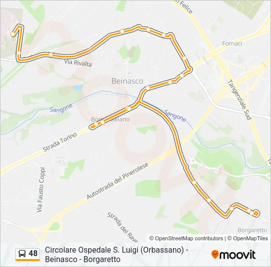 48 Bus Line Map