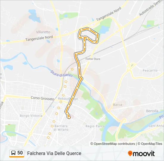 50 Bus Line Map