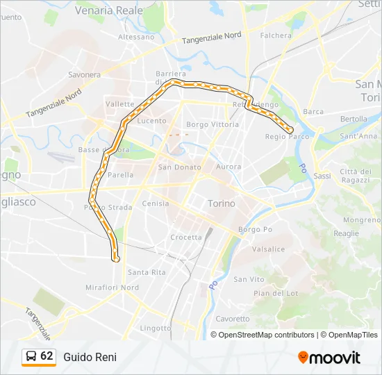 62 Bus Line Map