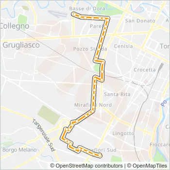 71 Bus Line Map