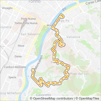 73 Bus Line Map
