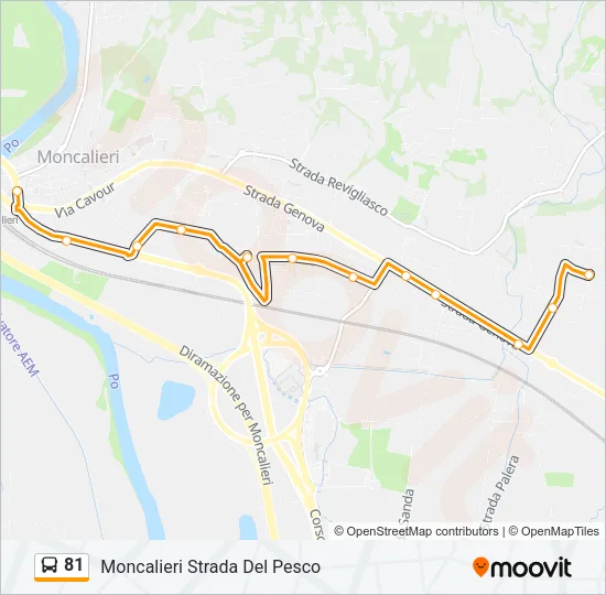81 Bus Line Map