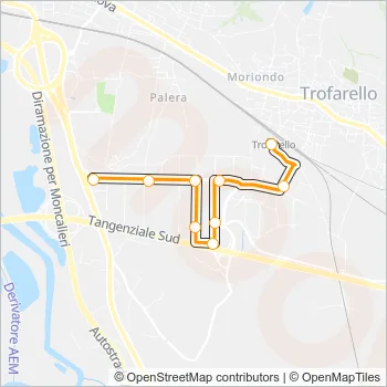 83 Bus Line Map
