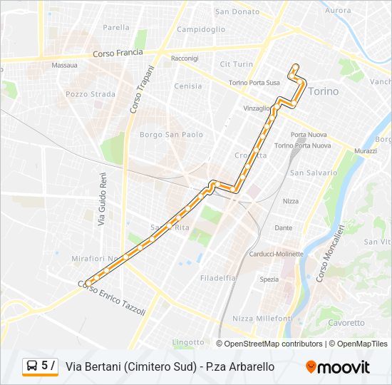 5 / Bus Line Map