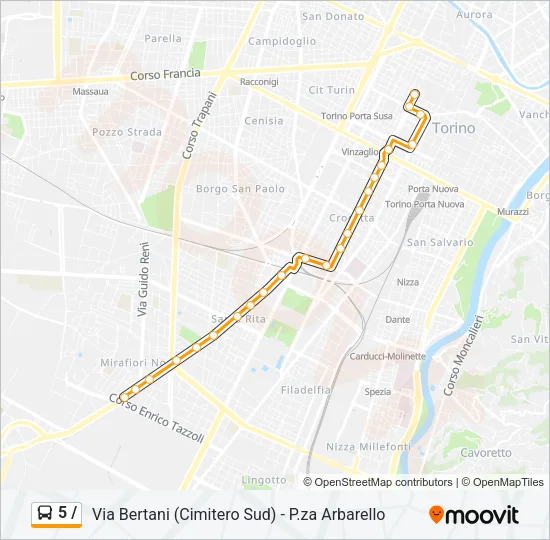 5 / Bus Line Map