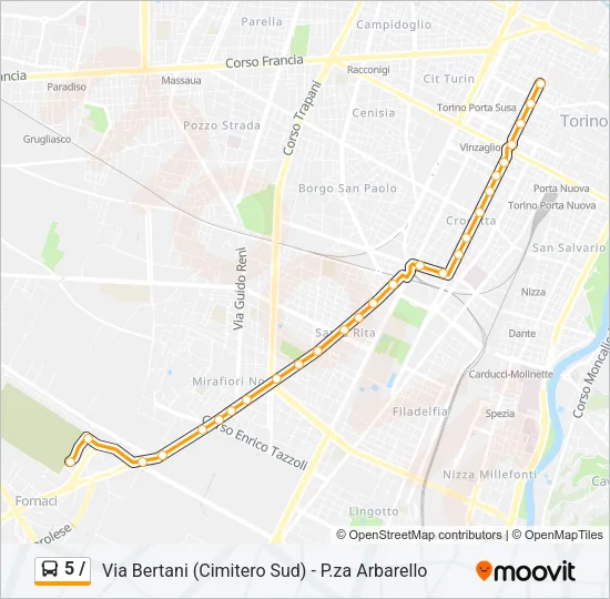 5 / Bus Line Map