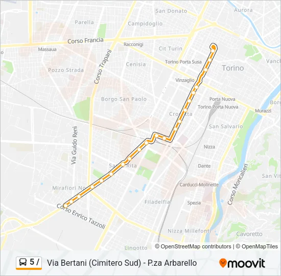 5 / Bus Line Map