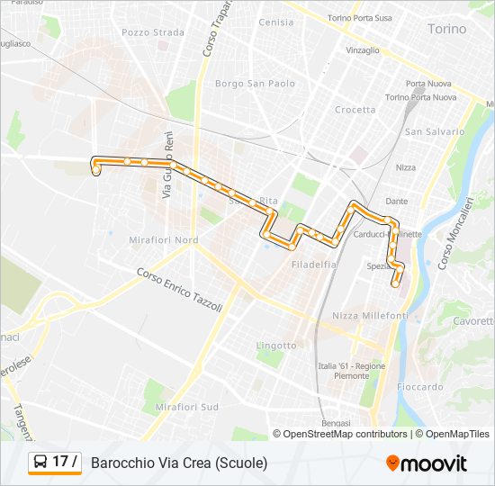 17 / bus Line Map