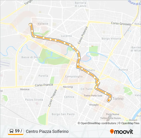 59 / Bus Line Map
