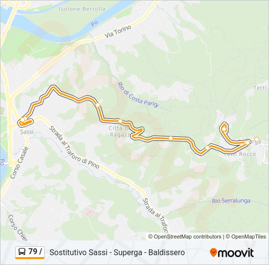 79 / Bus Line Map
