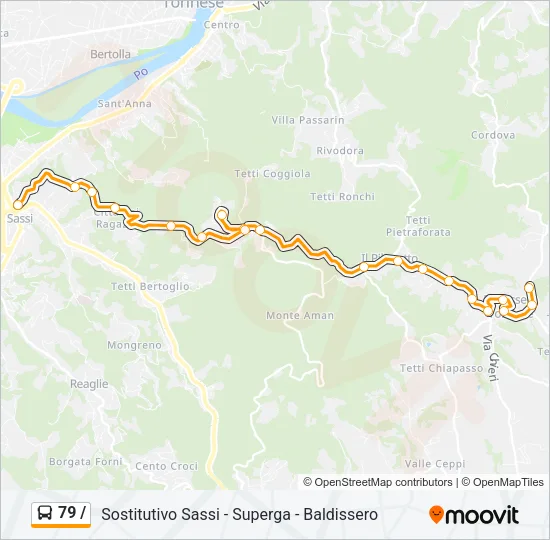 79 / Bus Line Map