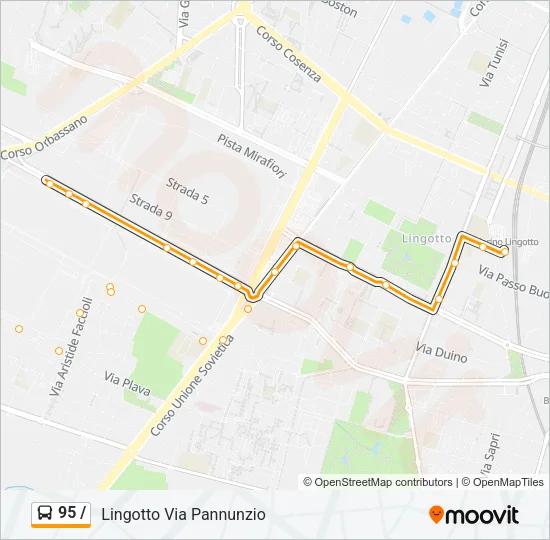 95 / Bus Line Map