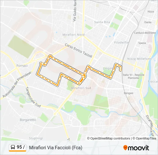 95 / Bus Line Map