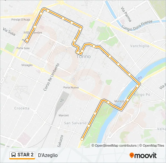 STAR 2 Bus Line Map