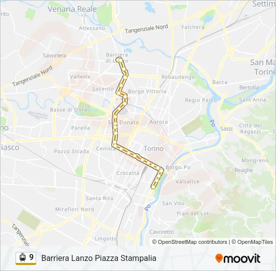 9 Light Rail Line Map