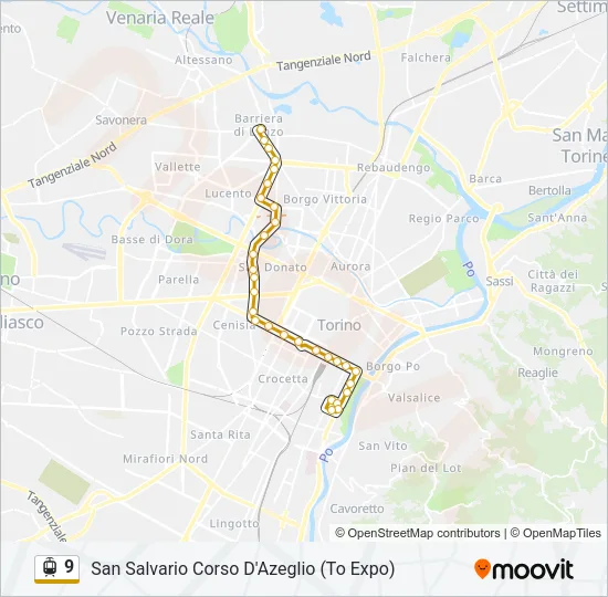 9 Light Rail Line Map
